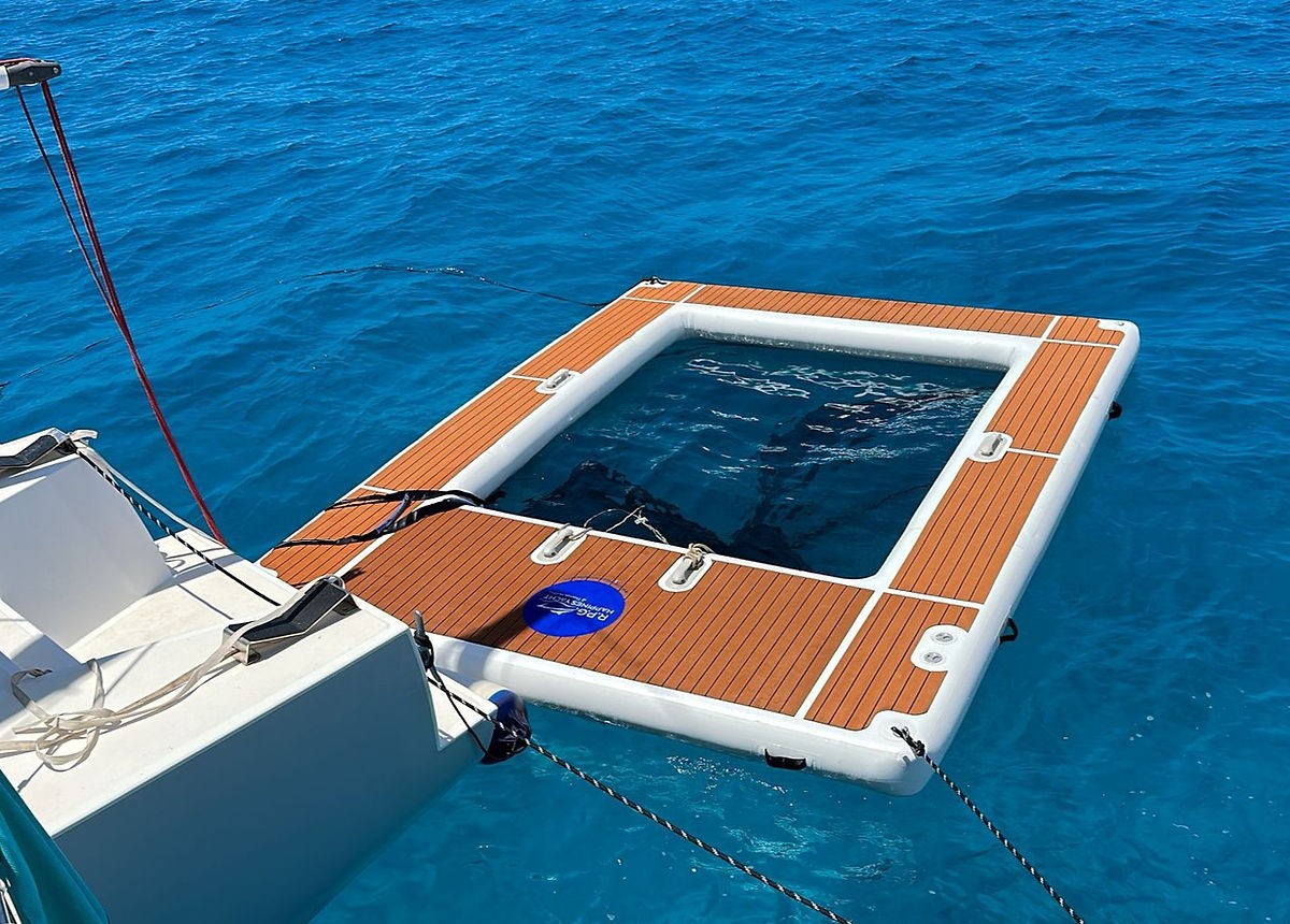 Piscina galleggiante gonfiabile per yacht